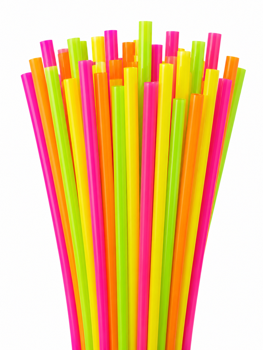 Fosforlu Renk Sargılı Pipet 225'li Paket