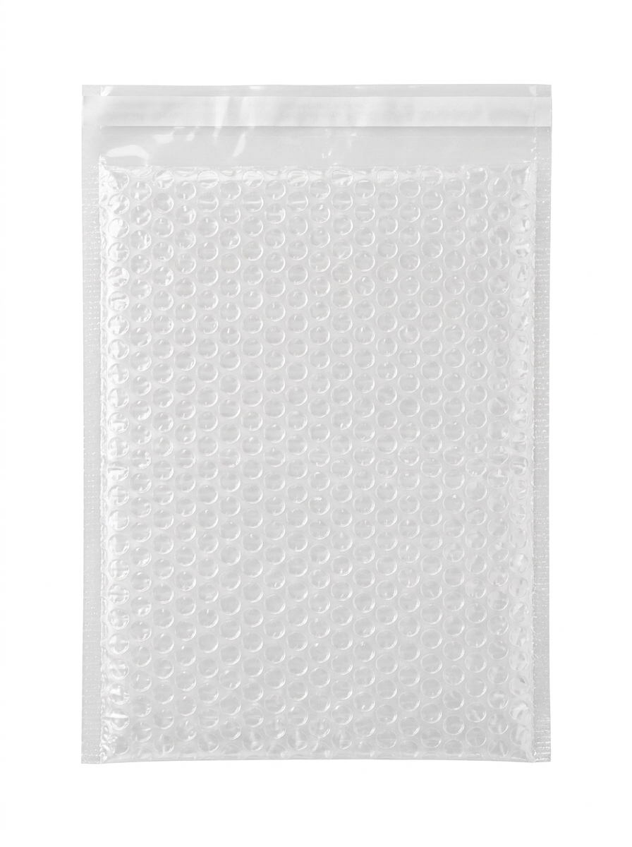 Zarf Patpat Poşeti 15 x 25 + 5 cm Ağzı Bantlı 50'li Paket